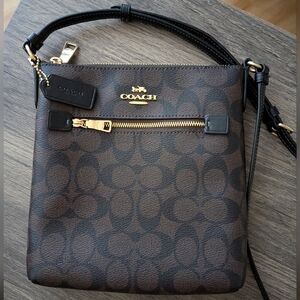 Coach Mini Rowan File Bag, Signature Canvas